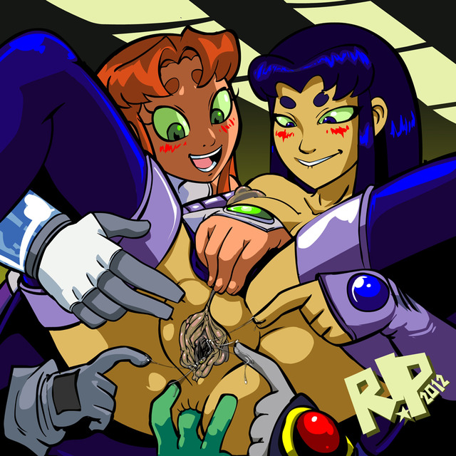 starfire hentai tentacles hentai teen beast robin titans dcau boy raven cac cyborg starfire blackfire