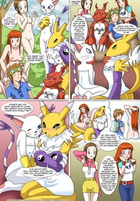 digimon hentai digimon gatomon guilmon kari kamiya palcomix renamon rika nonaka takato matsuki comic hentai world