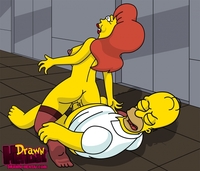 simpson hentai gif befd dcb drawn hentai homer simpson mindy simmons simpsons