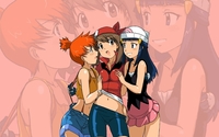 misty and dawn hentai thumbnails detail hentai pokemon misty dawn pkmn character may wallpaper wall people cartoons halloween black background