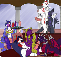 spyro hentai ecbc crossover star fox krystal spyro dragon okami cynder amaterasu ignatius husky comment