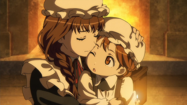 maid ane hentai maid ane imouto touching family hug yuusha farewell candle sound maoyuu maou heartwarming