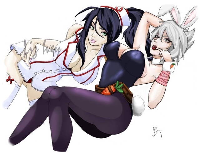 nurse me! hentai galleries data battle bunny group nurse riven akali kirintheunicorn oja