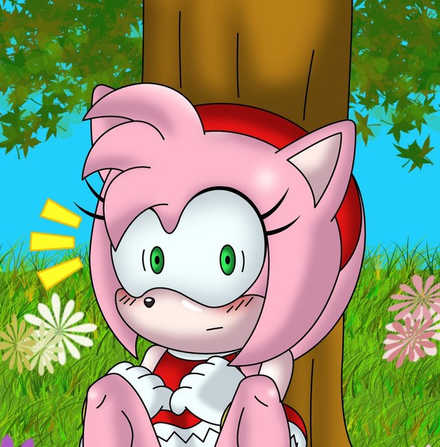 amy rose hentai game art amy pre caught surprise sonictopfan caut lzi