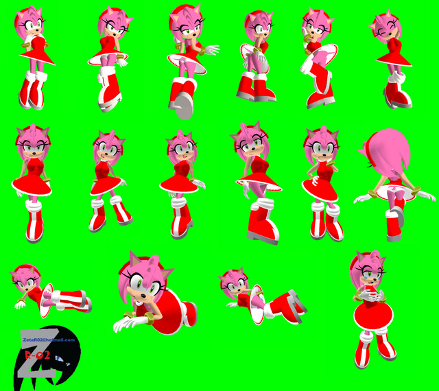 amy rose sonic hentai art final amy version rose zetar