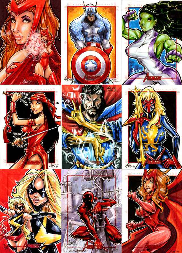 avangers hentai cartoons pre morelikethis avengers marvel cards sketch traditional mixedmedia axebone sbk