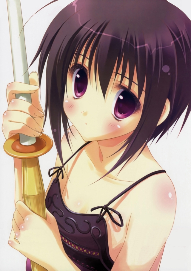 bamboo blade hentai anime manga girls hair blush blade wallpaper eyes media http detail thumbnails wall purple lolicon kawaii tapety katana bamboo wallpapermay imperiumtapet