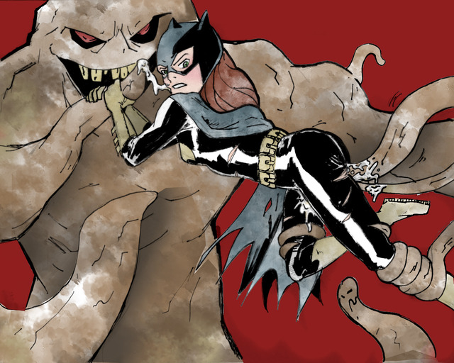 batman e hentai batgirl batman double barbara gordon effabe clayface dealer