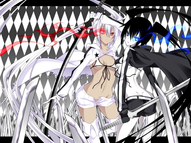 black rock shooter hentai anime hentai black wallpaper rock white shooter