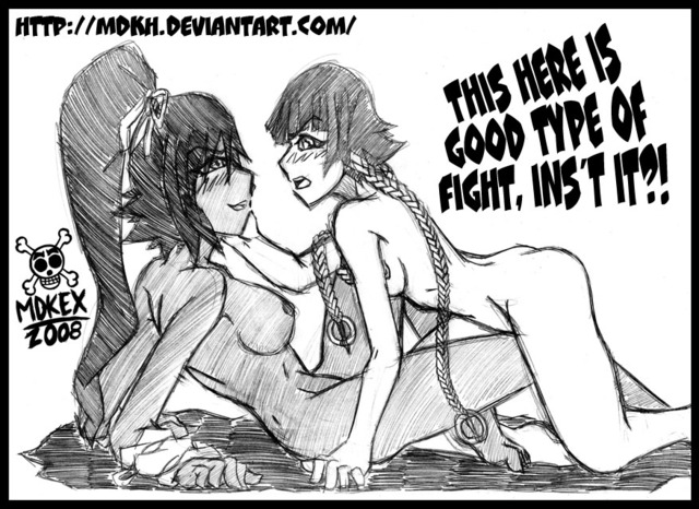 bleach hentai soi fon bleach soifon yoruichi mdkex