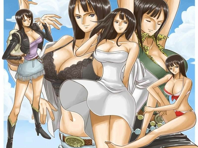 boa hancock hentai wallpaper anime hentai black hair cleavage wallpaper detail thumbnails wallpaperhi one piece robin boa dragons hancock nico brunettes