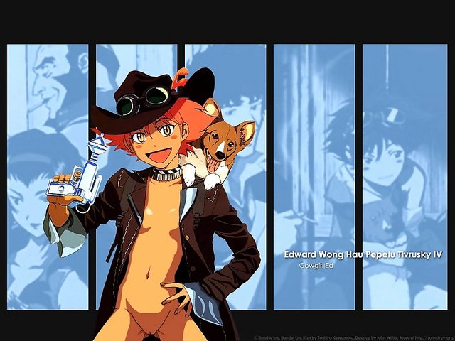 cowboy bebop hentai hair open pussy nude wallpaper hat dog western red short loli gun cowboy wong filter bebop edward hau tomboy jacket pepelu tivrusky ein goggles