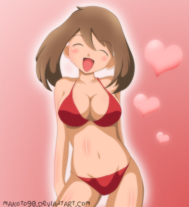may hentai boobs sexy may pokemon haruka swimsuit makoto iwabner eni