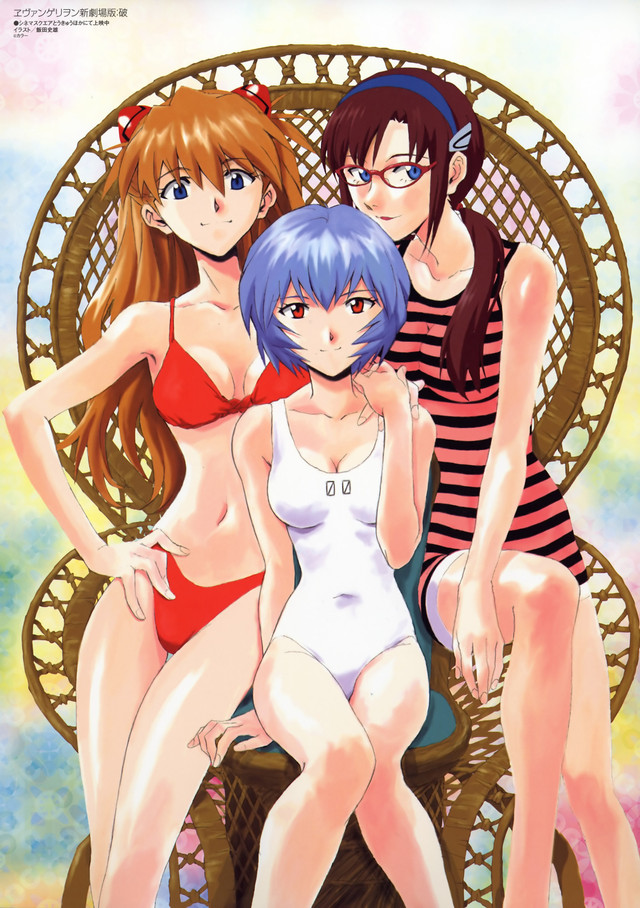 neon genesis evangelion hentai gallery misc swimsuit neon genesis evangelion rei asuka ayanami langley xxv mari makinami gravure