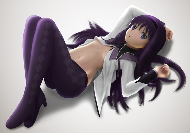 purple hair hentai hentai hair wallpaper long purple mahou pantyhose