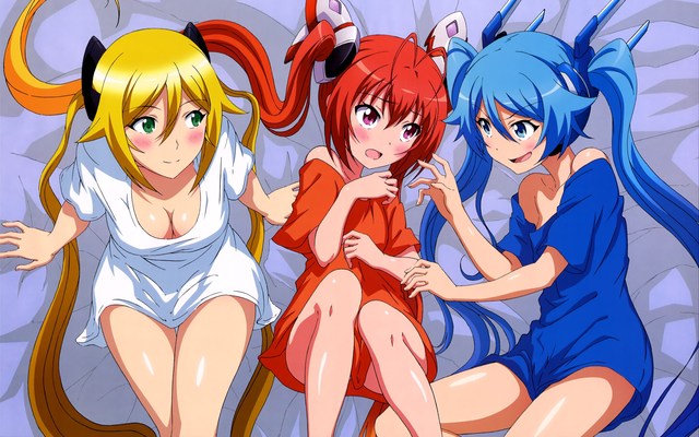 twintails hentai tail too wallpaper data blue ore really red yellow cute anko narimasu twintail isuna