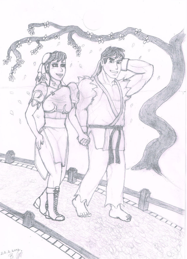 chun li ryu hentai pre morelikethis traditional fanart take chun ryu walk romantic basiliusgalenus esmx