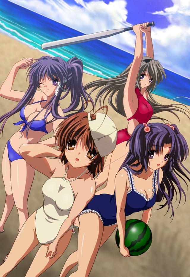 clannad nagisa hentai beach clannad