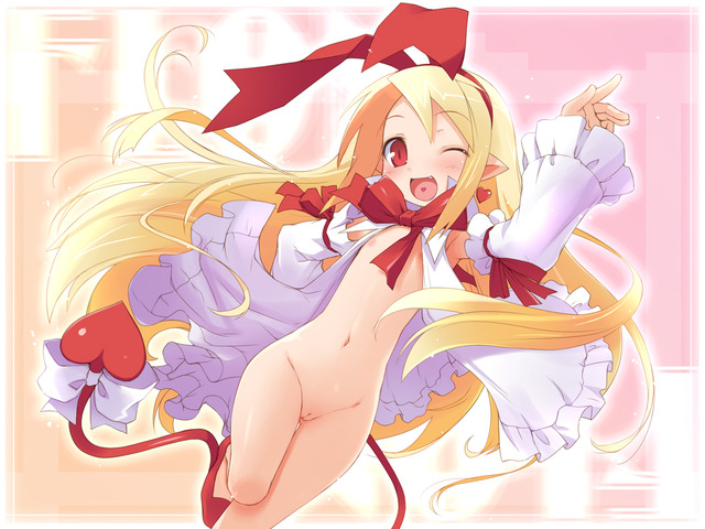 disgaea 2 hentai blonde hair breasts bottomless makai senki disgaea ctr