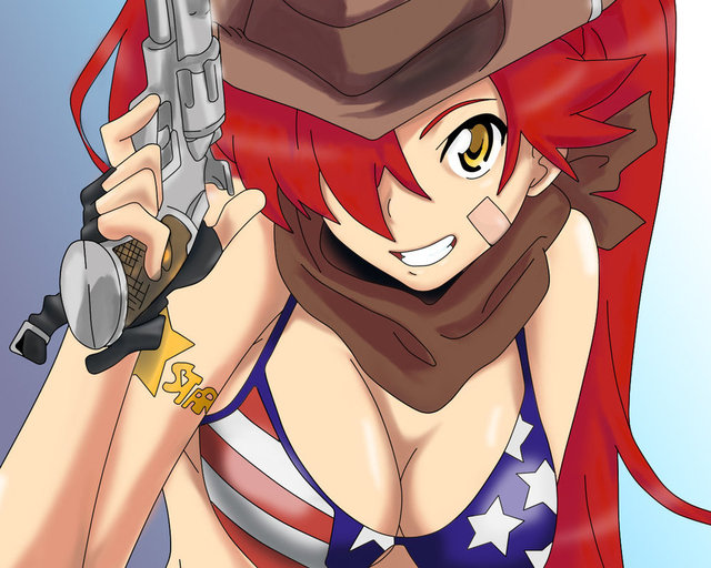 e-hentai gurren lagann art pre tengen toppa gurren lagann yoko littner line shadowblackfox