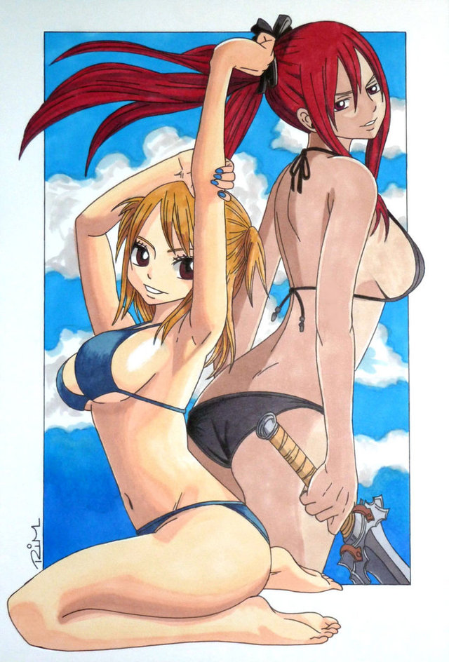 erza hentai manga art pre lucy akabruce erza