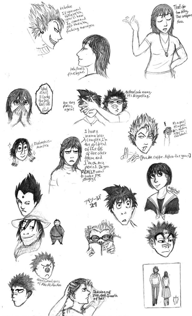 eyeshield 21 hentai pictures art sketch eyeshield heap tohaido