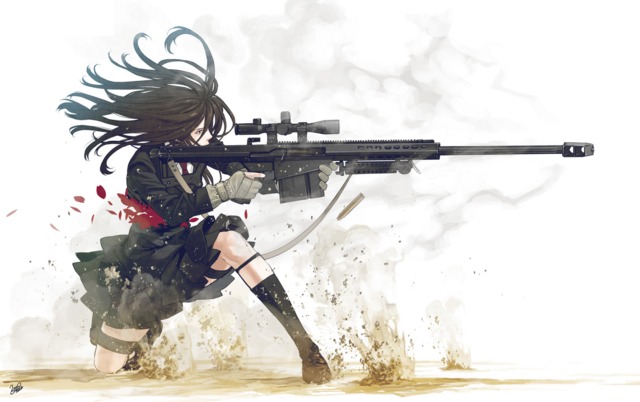 free hentai download hentai maid girl free original wallpaper weapon media gunslinger fond ecran mangapng