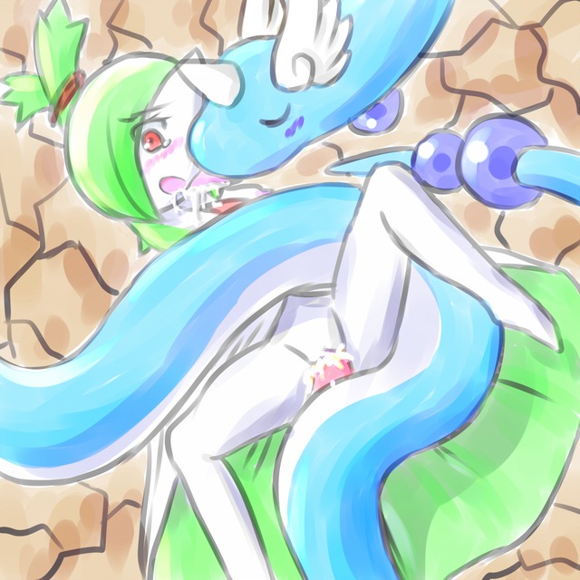 gardevoir hentai game rape hair blush eyes pokemon red furry green kiss vaginal tied acc gardevoir dragonair