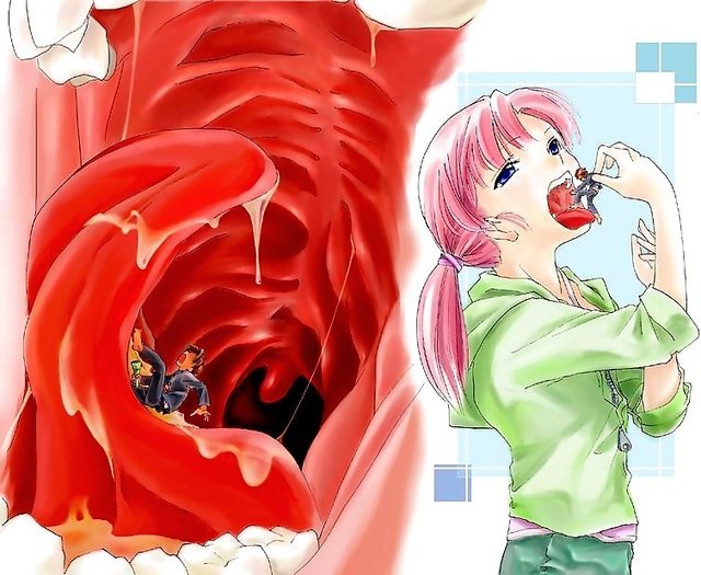 giantess vore hentai hentai girl rape hair blue eyes pink horizontal guro death male vore femdom straight boy mini gay eating uvula ponytail giantess clothed miniboy flashlight