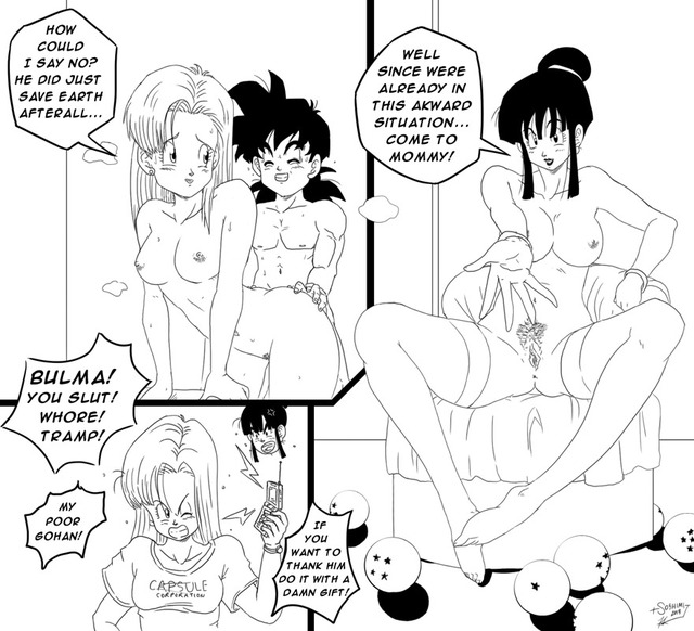 gohan x bulma hentai bulma dragon chichi son ball gohan briefs sos