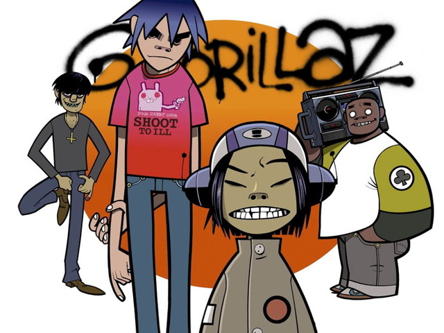 gorillaz hentai poster music itm print rcjg gorillaz noodle murdoc russel