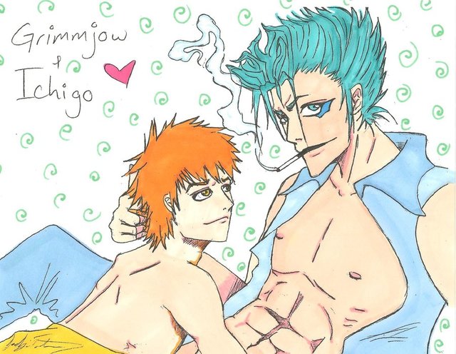 grimmjow hentai morelikethis artists colored ichigo grimmjow supergirljct