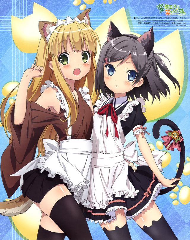 neko hentai pics hentai tail maid ouji warawanai neko show yande azuki azusa tsutsukakushi tsukiko thighhighs animal ears nekomimi haruko iizuka