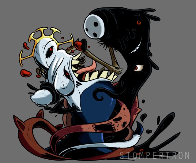 skull girls hentai crossover double blazblue stompertron skullgirls arakune