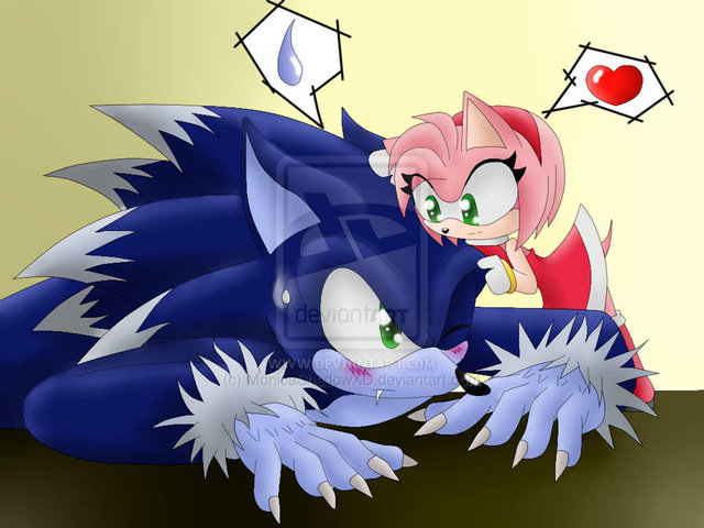 sonic hentai blog art amy sonic rose werehog monicashadowxd cyjuo