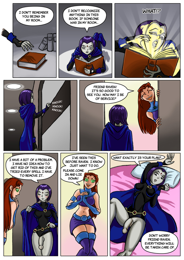 starfire hentai flash teen titans raven starfire donutwish