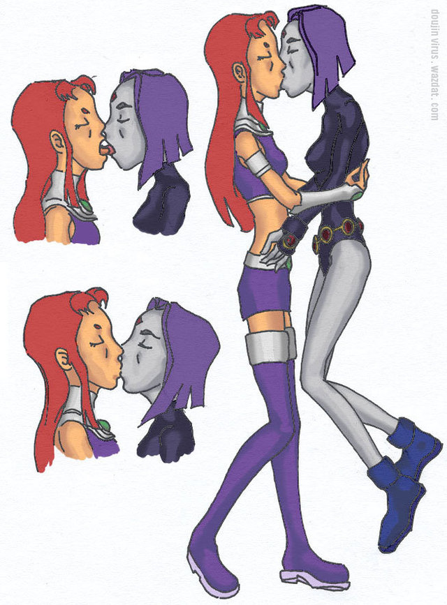 starfire raven hentai pictures user teen titans raven starfire doujinvirus