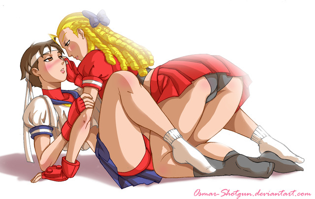 street fighter sakura hentai art sakura costume karin cammy osmar shotgun bison