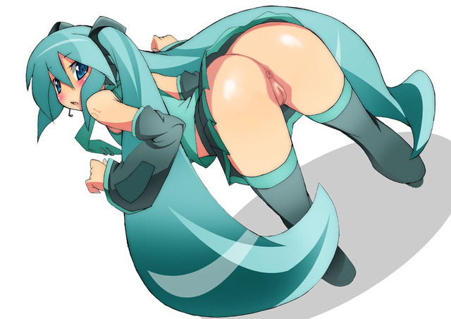 uncensored e hentai hentai uncensored galleries ass pussy skirt anus bent over miku thighhighs panties twintails hatsune vocaloid bbda toudori abeac tomura