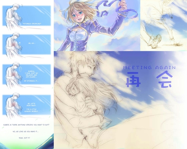 hentai saber anime hentai night wallpaper detail again thumbnails fate meeting women panties stay saber