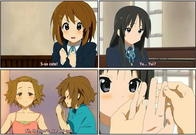 k-on hentai gif anime yuri moments squeeeaaal