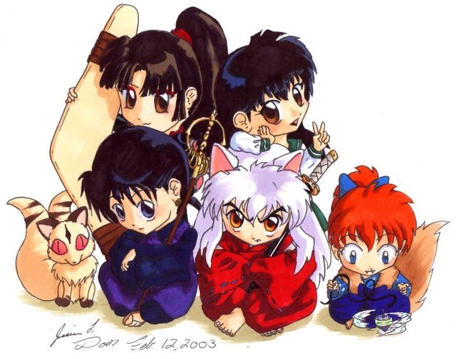 kagome and inuyasha hentai hentai world chibi inuyasha kagomes nakama