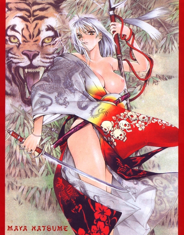 maya natsume hentai hair maya bare shoulders natsume ratio bracelet antenna