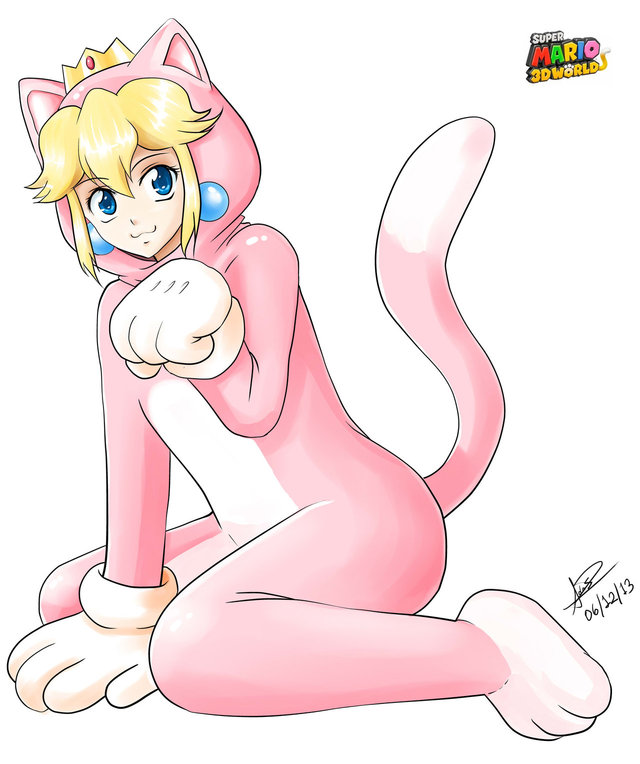 princess peach 3d hentai art from share world cat princess super peach suit mario wii ayayanagisawa