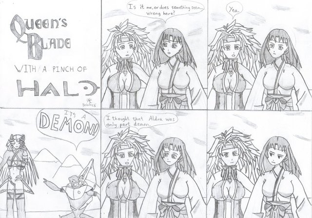 queen s blade e-hentai art blade comic queen cattleya peek obvious bobmc sneak