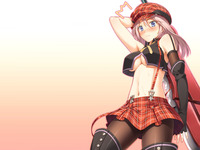 arisa hentai albums userpics arisa iriinchina amieera blue eyes blush elbow gloves god eater burst hat artifacts long hair pink underwear weapon hentai categorized wallpapers galleries blade wielding girl