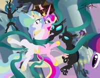 magical twilight hentai friendship magic little pony princess cadence celestia queen chrysalis twilight sparkle selrock