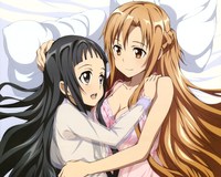 battle can-can hentai data wallpaper swordartonline asuna yui sword art online cliffhanger skull reaper battle