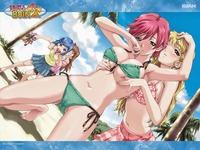 sexual pursuit hentai ecchi anime girls yuri animekida wallpaper bikini happoubi jin resort boin swimsuit
