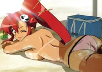 tengen toppa gurren-lagann hentai wallpaper hentai panties ass tengen toppa gurren